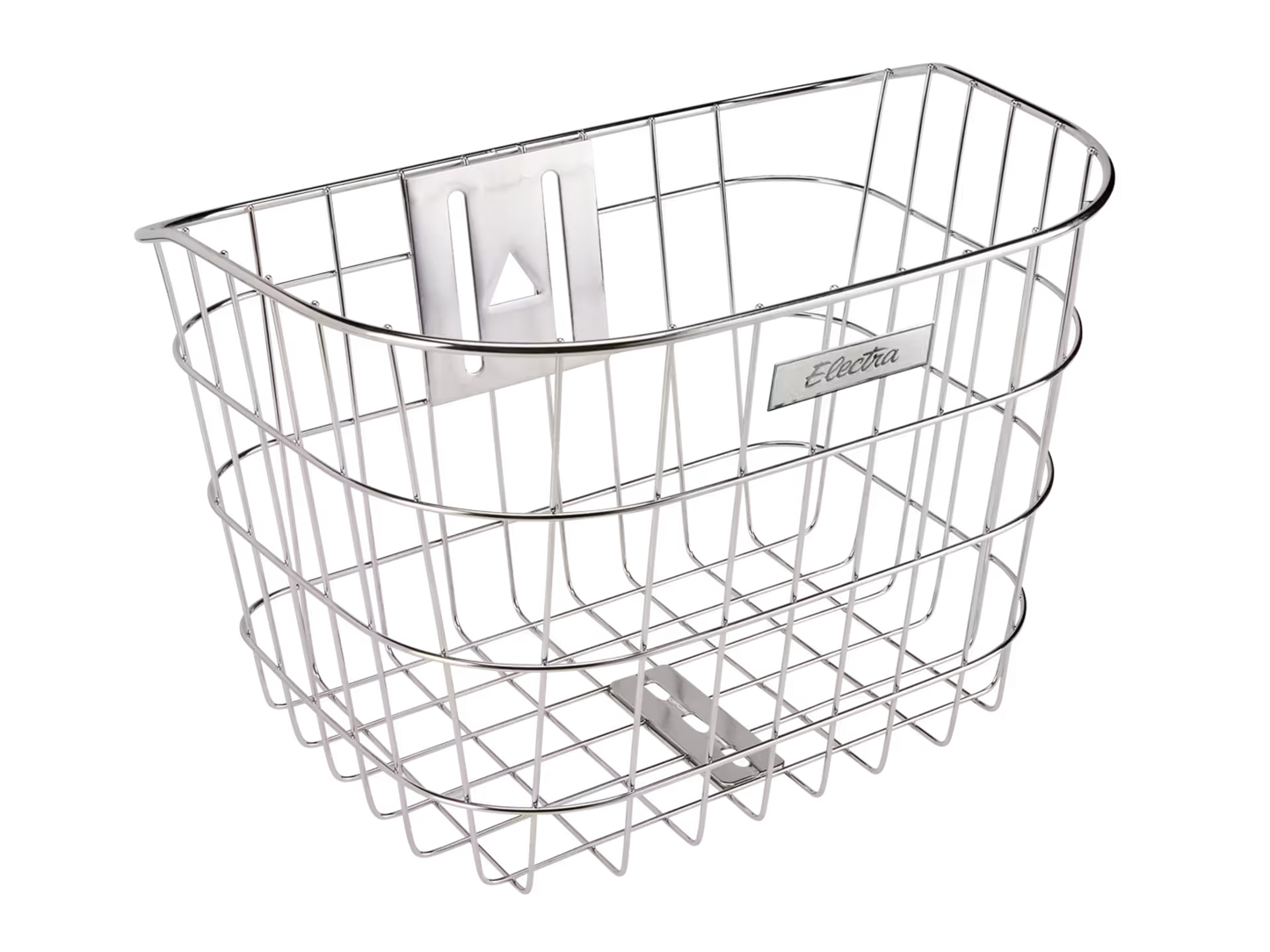 Electra Stainless Wire Headset Mounted Front Basket Silver