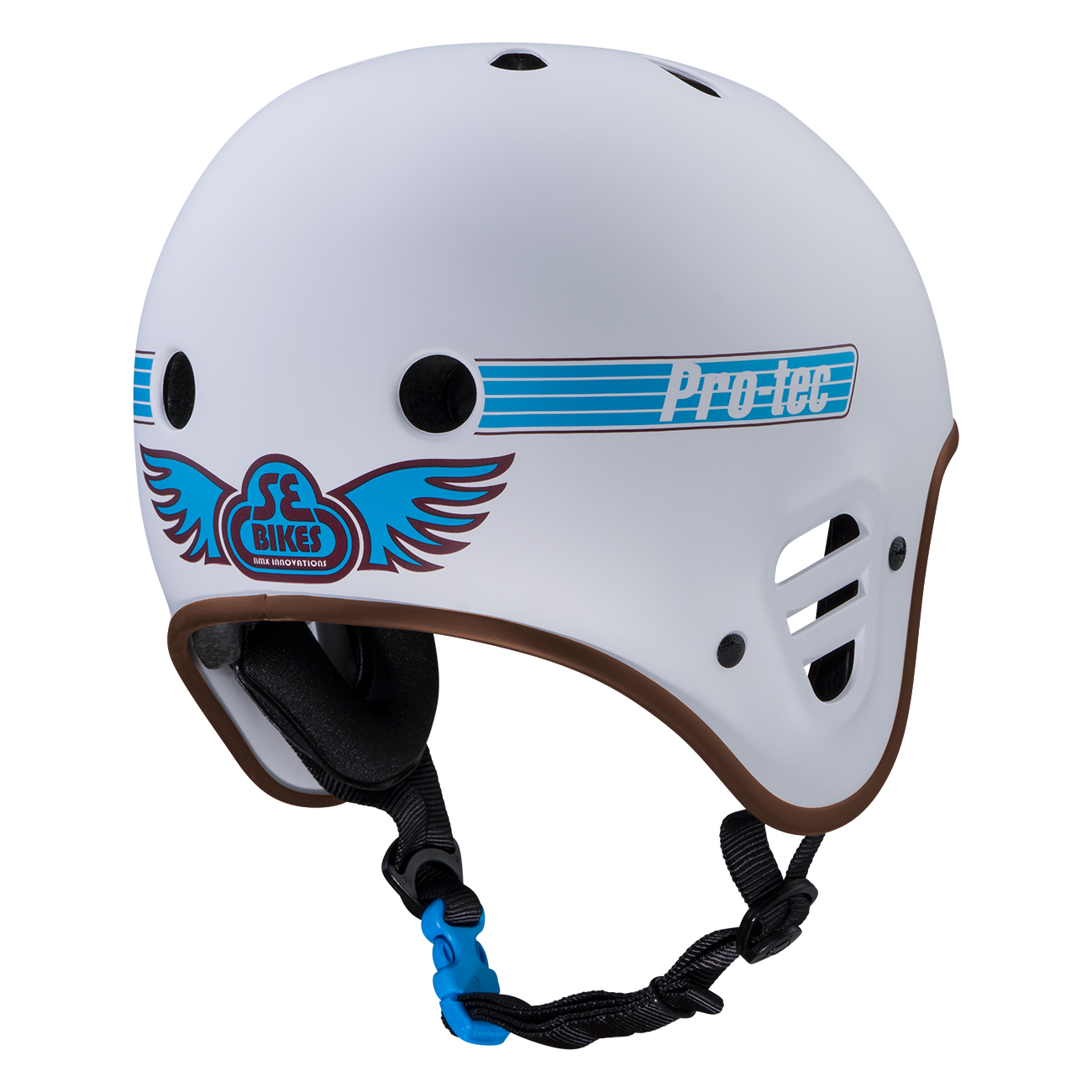 Pro-Tec SE Bikes Full Cut Helmet (L) - White