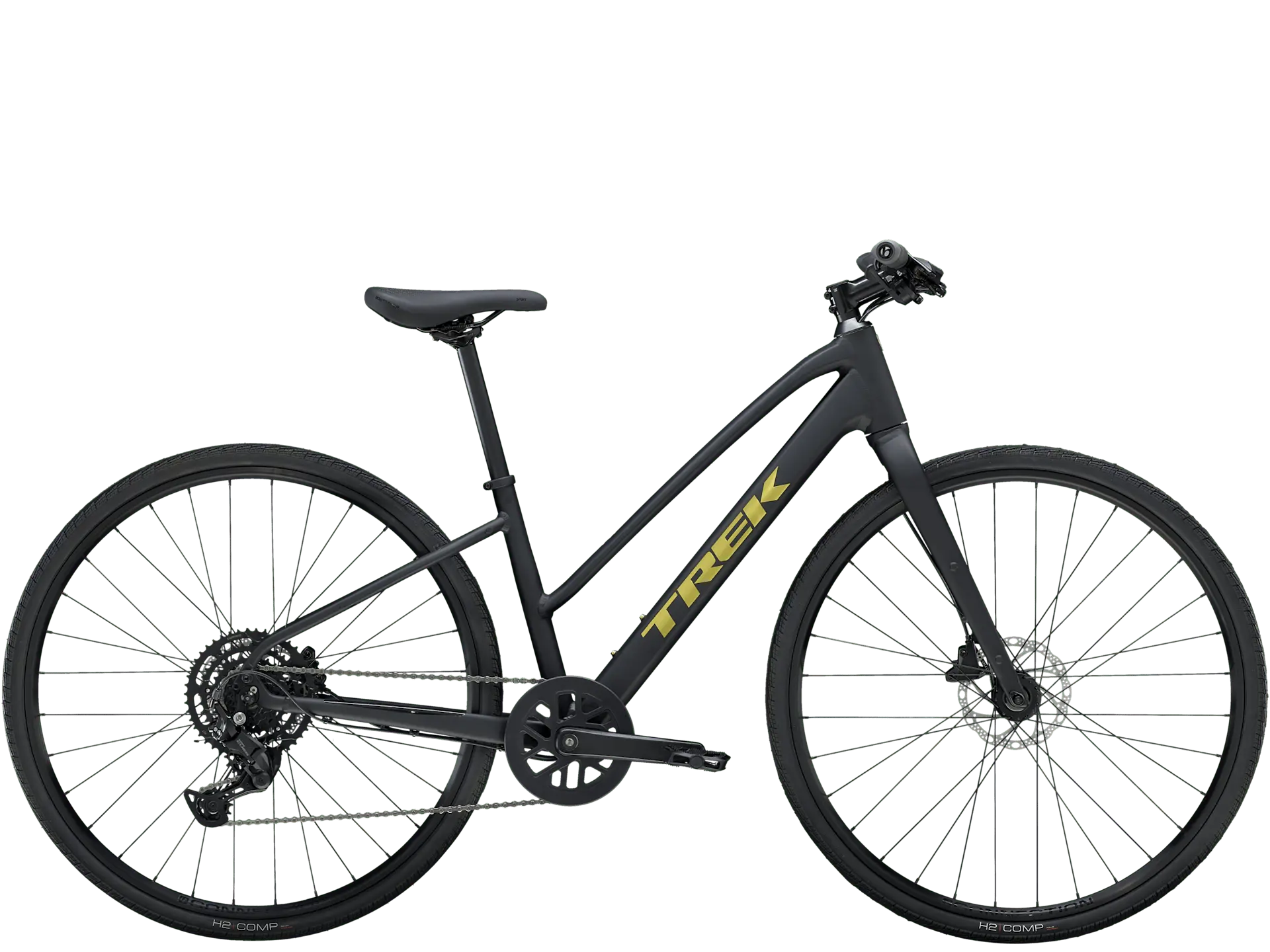 Trek FX 2 Medium Mid-step Gen 4 Matte Trek Black Trek Bicycle Corporation