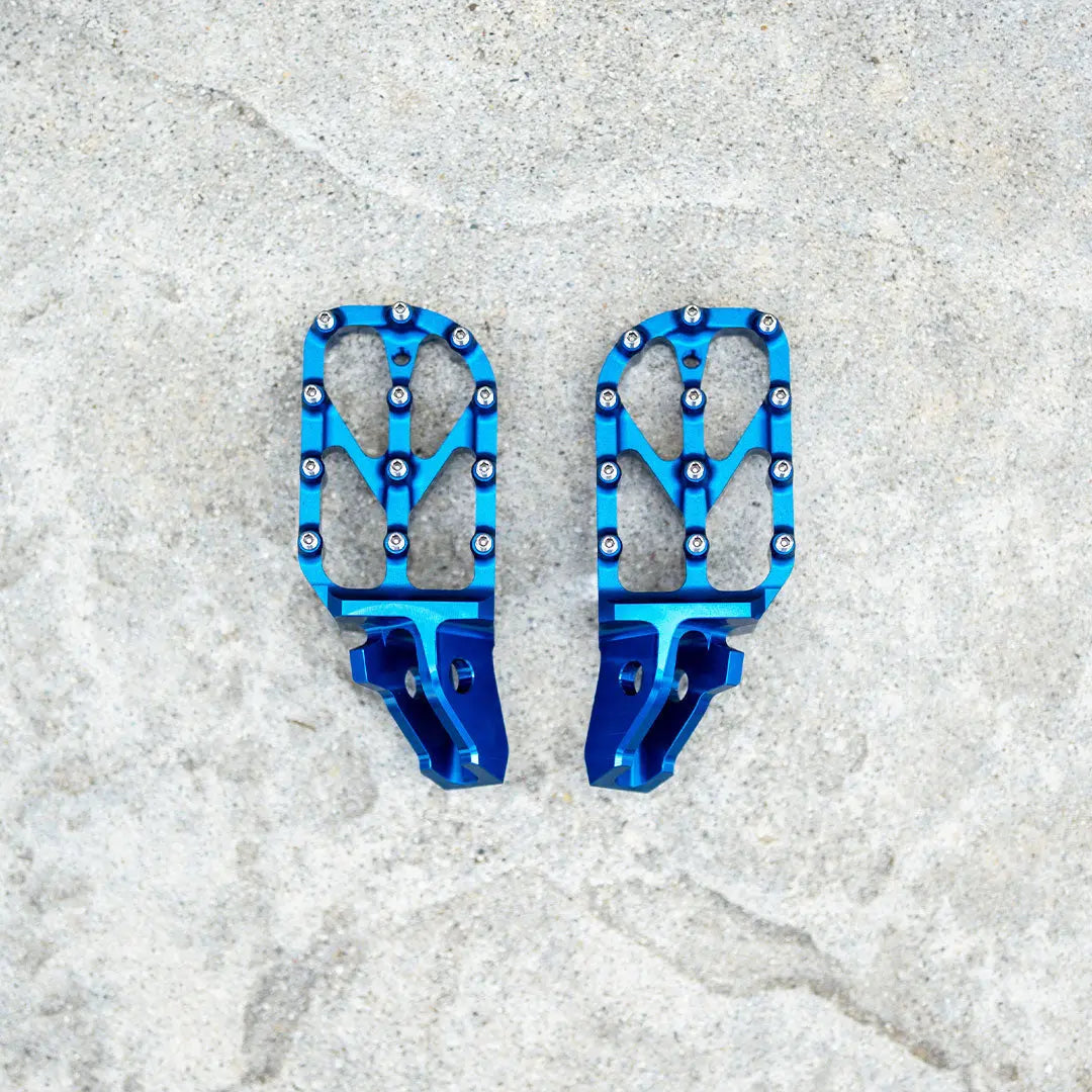 Warp 9 Blue Ultra Bee Foot Pegs Warp 9 Racing
