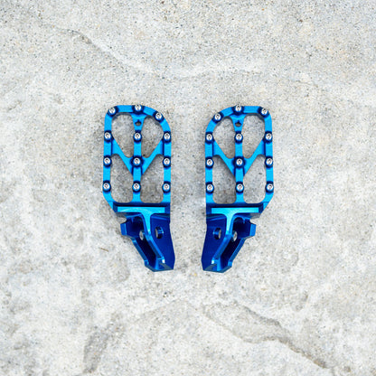 Warp 9 Blue Ultra Bee Foot Pegs