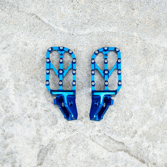 Warp 9 Blue Ultra Bee Foot Pegs