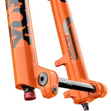FOX 40 Factory Suspension Fork - 27.5", 203 mm, 20 x 110 mm, 48 mm Offset, Shiny Orange, Grip 2 Ride Fox