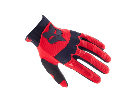 Fox Racing Fluorescent Red Dirtpaw Gloves Small