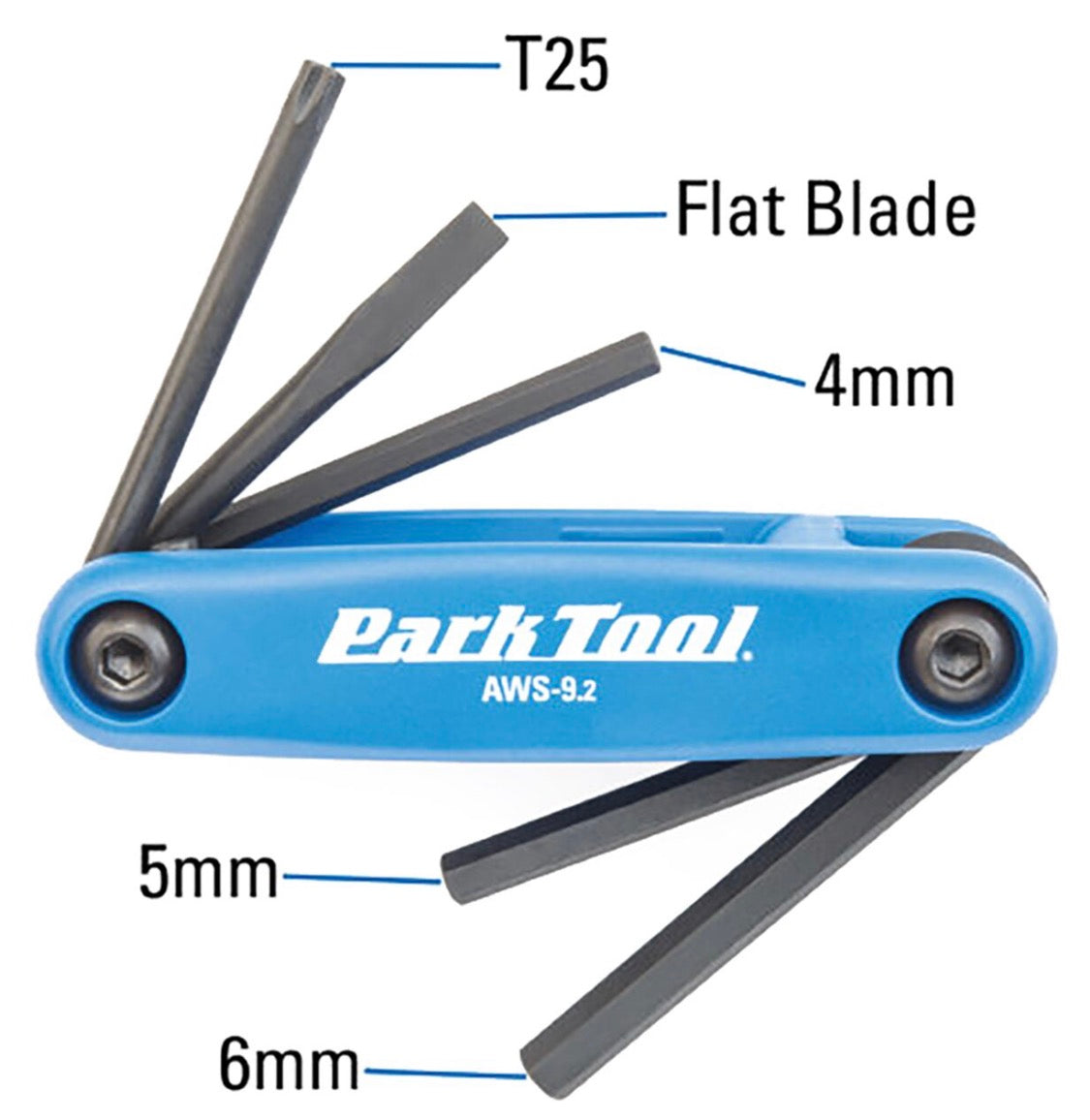 Park Tool AWS-9.2 (4, 5, & 6mm Hex & Screwdriver)
