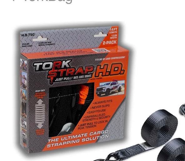 TorkStrap HD750 14'x1.5'' Tie Down Straps 2 Pack