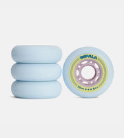 Impala Inline Skate Wheel (70mm) 4pk - Sky Blue/Yellow