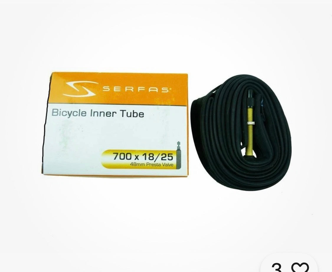 Serfas Inner Tube 700 x 18-25c Presta 48mm