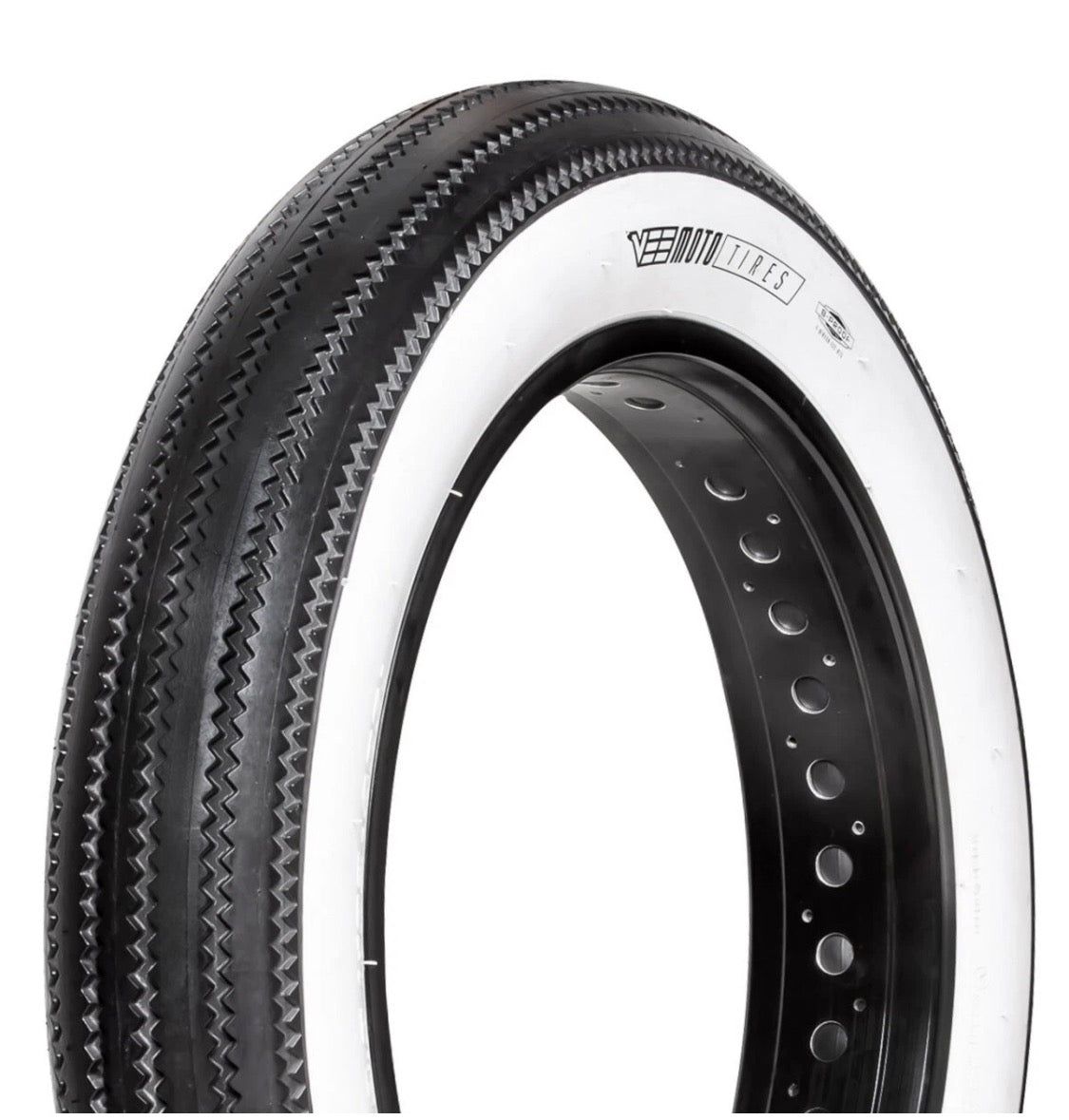 Vee Tire Speedster Black/White Sidewall 20" x 4.0" (Each)