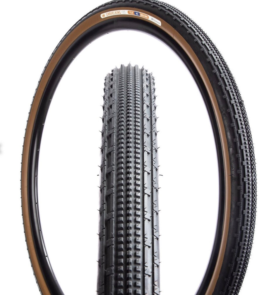 Panaracer GravelKing SK Tire - 700 x 32, Tubeless, Folding, Black/Brown