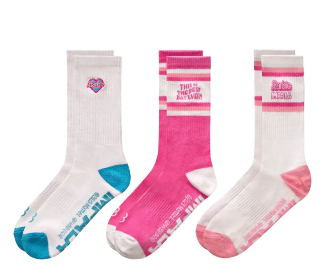 Impala Barbie Socks 3pk (1 Size)