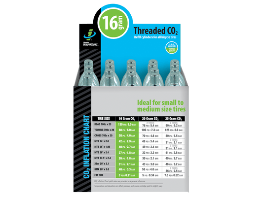 Genuine Innovations 16 gram Threaded CO2 Single