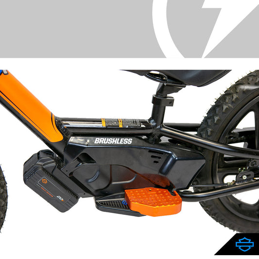 Stacyc Extended Footrest Orange Anodized