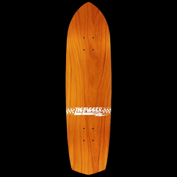 Krooked Skateboards Zig Zagger Silver Foil Deck 8.62" BIKEFACTORY Hawaii