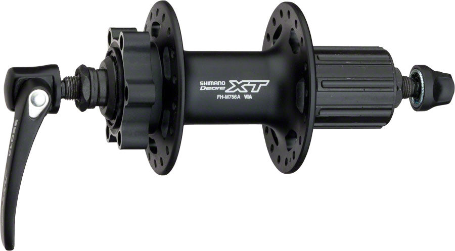 Shimano XT FH-M756 Rear Hub - QR x 135mm, 6-Bolt, Black 36H BIKEFACTORY Hawaii