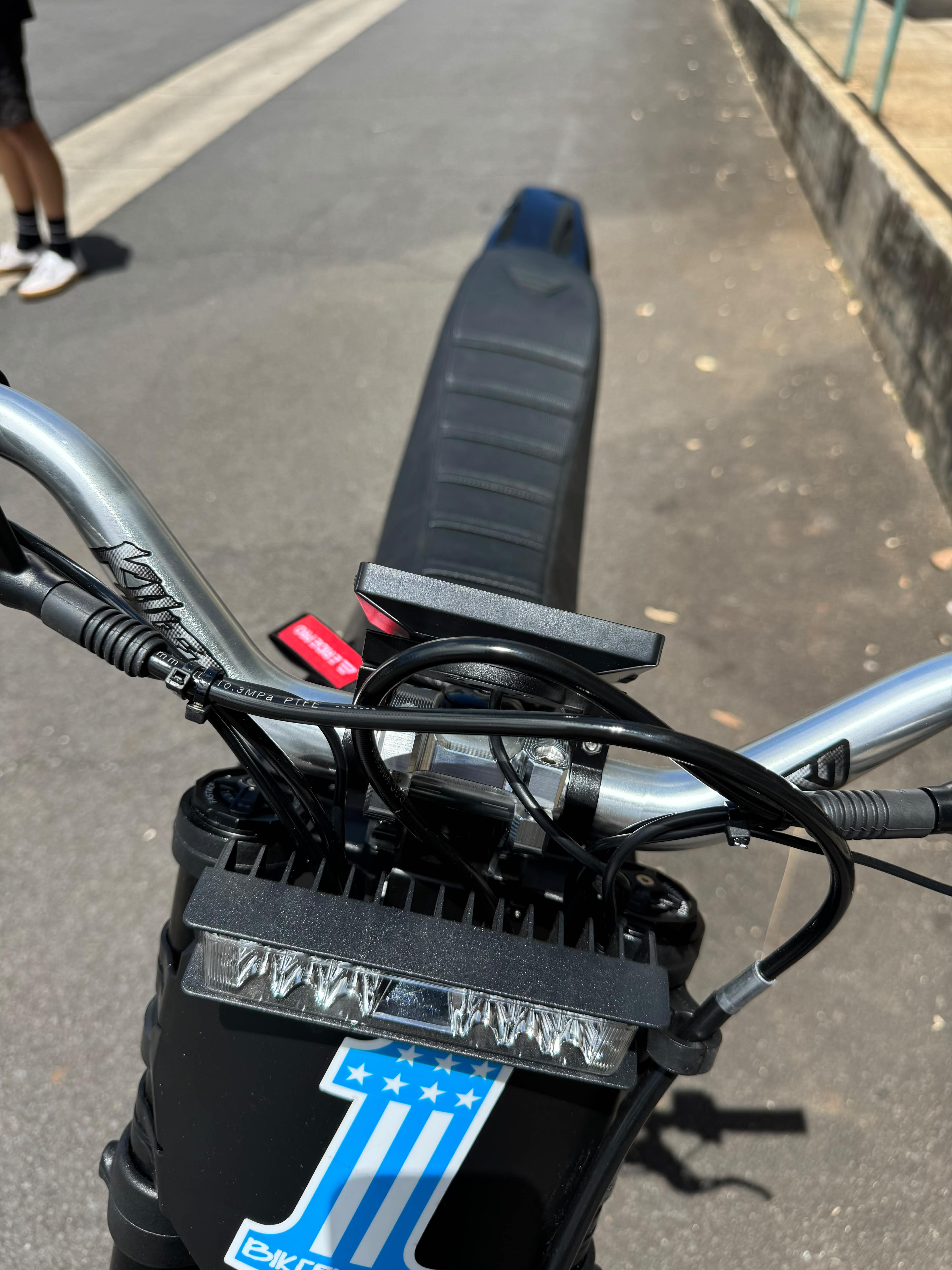 E RIDE PRO - PRO SR W/Fatty 19"/18" Electric Dirtbike "Long Seat" Vanguard's Edition