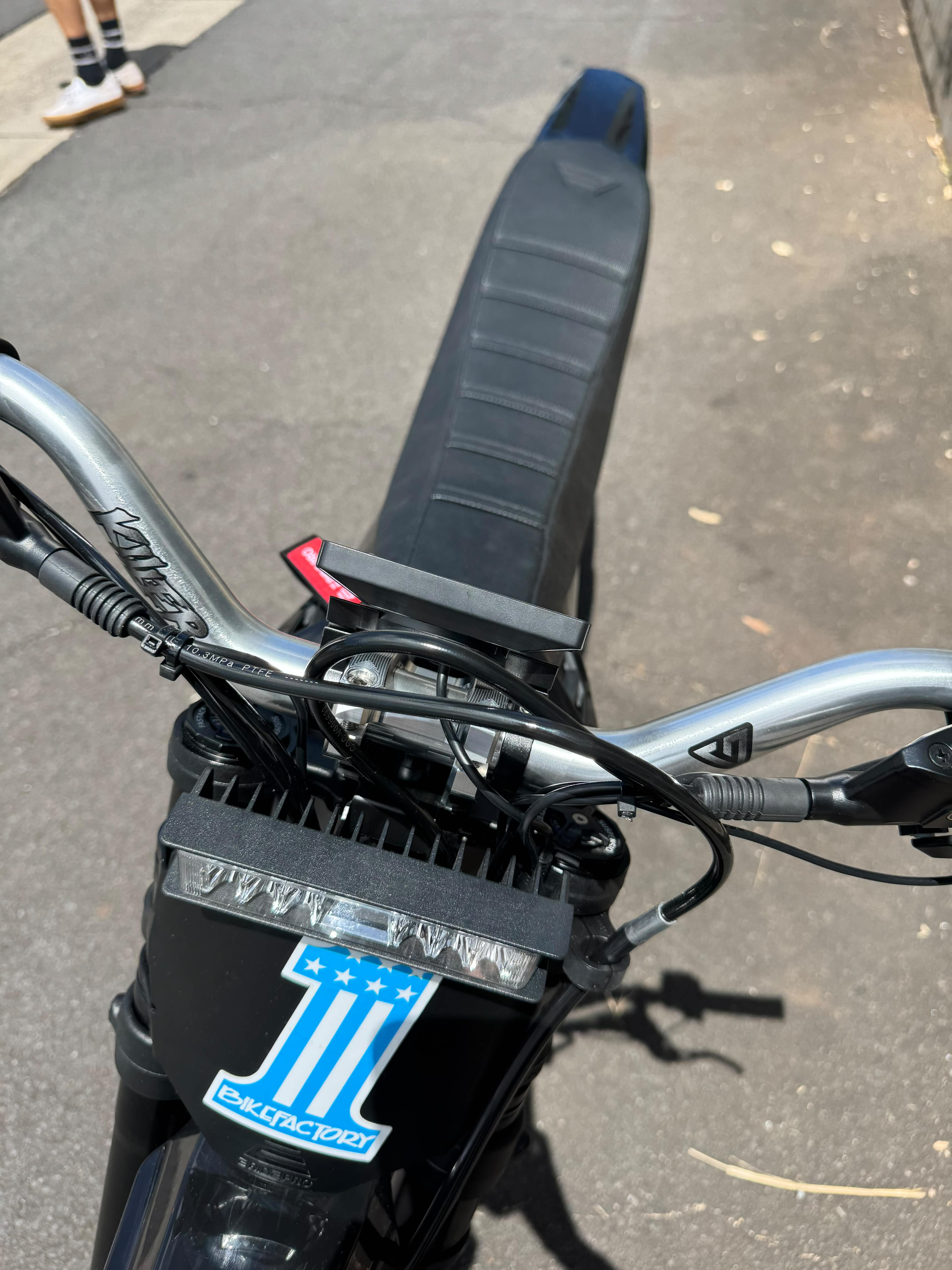 E RIDE PRO - PRO SR W/Fatty 19"/18" Electric Dirtbike "Long Seat" Vanguard's Edition