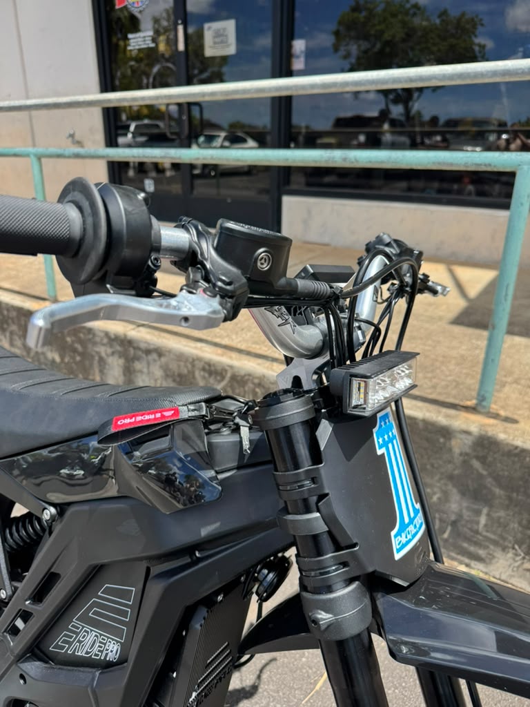 E RIDE PRO - PRO SR W/Fatty 19"/18" Electric Dirtbike "Long Seat" Vanguard's Edition