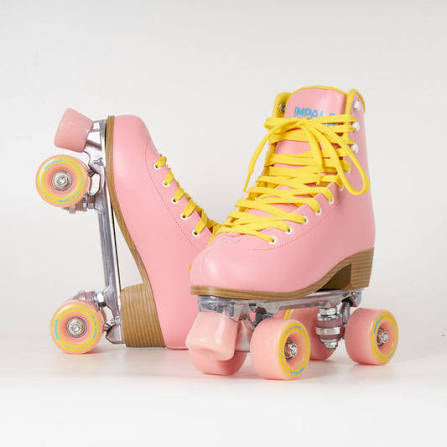 Impala Quad Roller Skate (Size 9) - Pink/Yellow