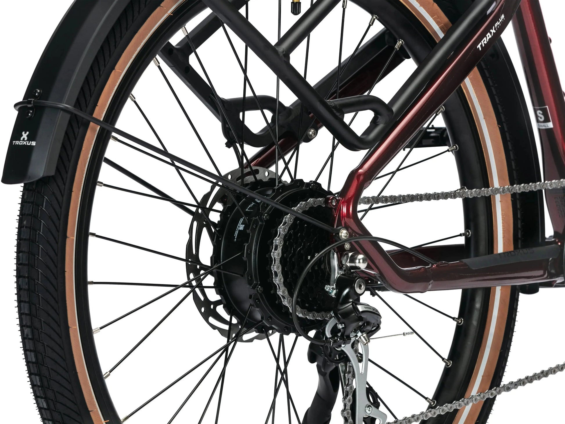 Troxus Trax Plus Commuter 27.5" 500W/15 (M) - Metallic Red E-Bike Troxus