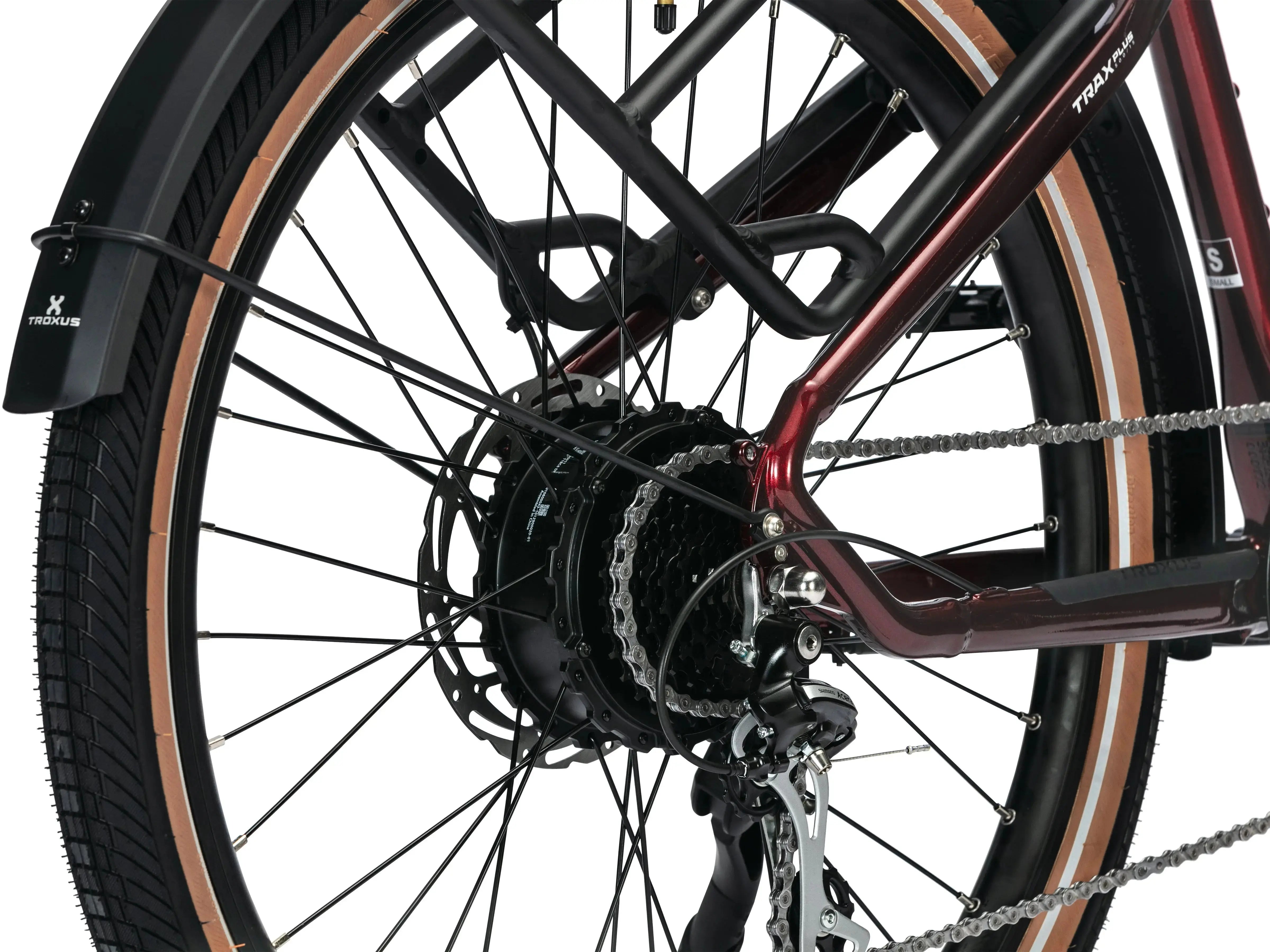 Troxus Trax Plus Commuter 27.5" 500W/15 (M) - Metallic Red E-Bike Troxus