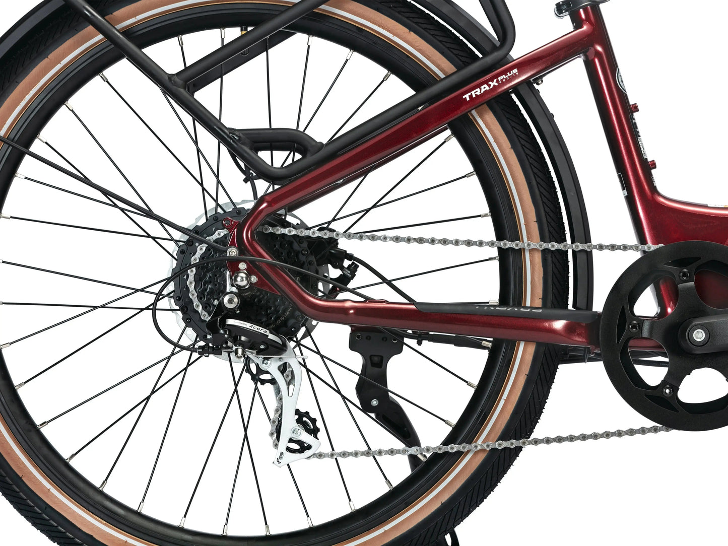 Troxus Trax Plus Commuter 27.5" 500W/15 (M) - Metallic Red E-Bike Troxus