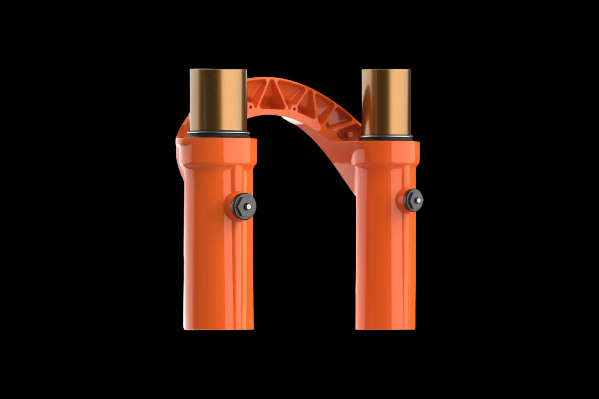 Fox 27.5" Factory Series, FLOAT 40, GRIP2 Fork 203mm Gloss Orange Ride Fox