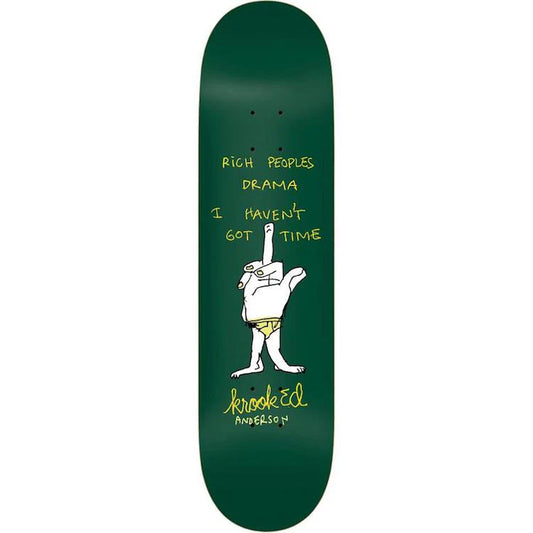 Krooked Skateboards Manderson Drama Deck (8.38")