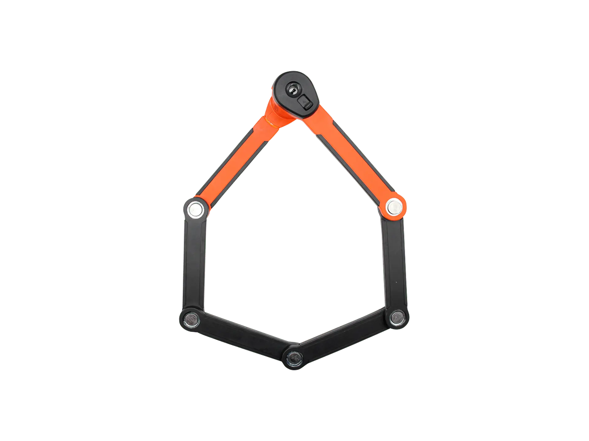 Kryptonite Evolution 790 Folding Lock - 90cm, Keyed, w/Bracket, Black/Orange Kryptonite