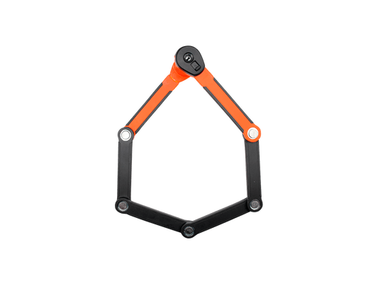 Kryptonite Evolution 790 Folding Lock - 90cm, Keyed, w/Bracket, Black/Orange
