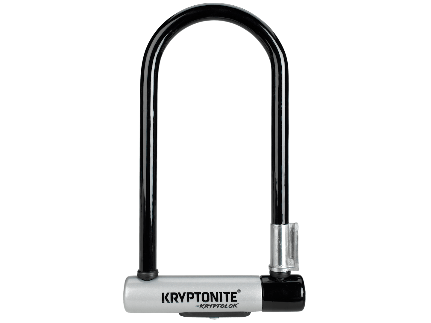 Kryptonite New-U KryptoLok Standard U-Lock, Black 12.7mm x 22.9cm (9") x 10.2cm (4")