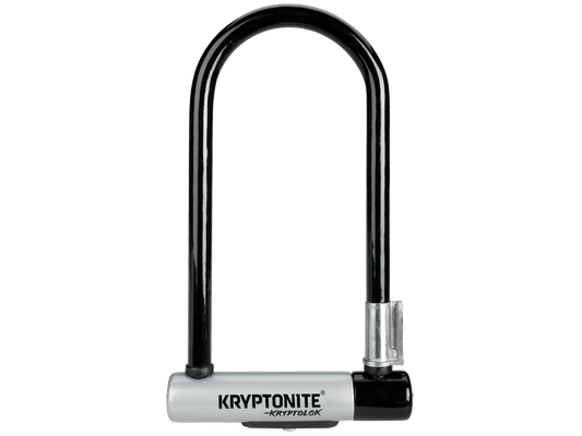 Kryptonite New-U KryptoLok Standard U-Lock, Black 12.7mm x 22.9cm (9") x 10.2cm (4")