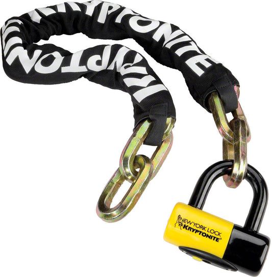 Kryptonite 3'3" Fahgettaboudit Chain w/ New York 15mm Disc Lock