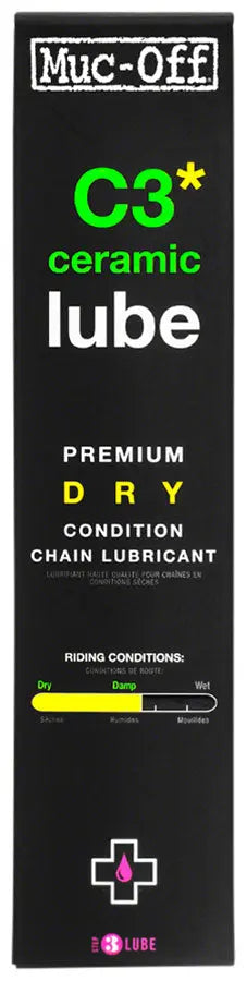Muc-Off C3 Dry Ceramic Bike Chain Lube - 120ml, Drip BIKEFACTORY Hawaii