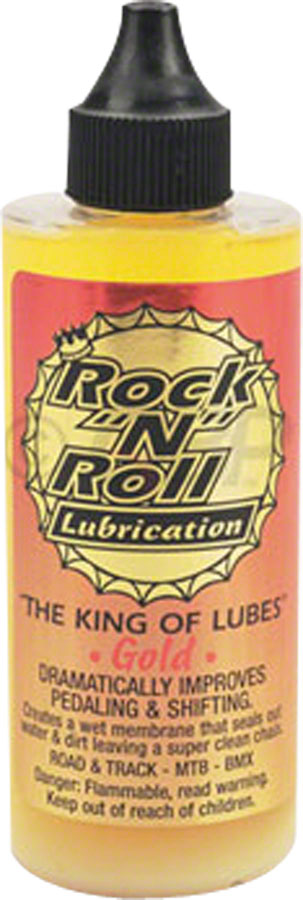 Rock-N-Roll Gold Bike Chain Lube - 4oz, Drip BIKEFACTORY HAWAII