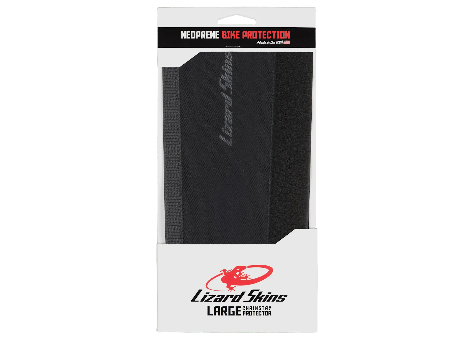 Lizard Skins Neoprene Chainstay Protector: Large Black Lizard Skins