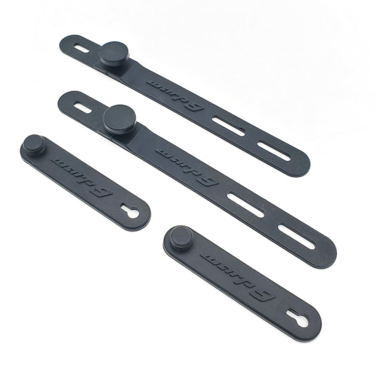 Warp 9 Rubber Handlebar Cable Straps (2x Long & Short) Warp 9 Racing