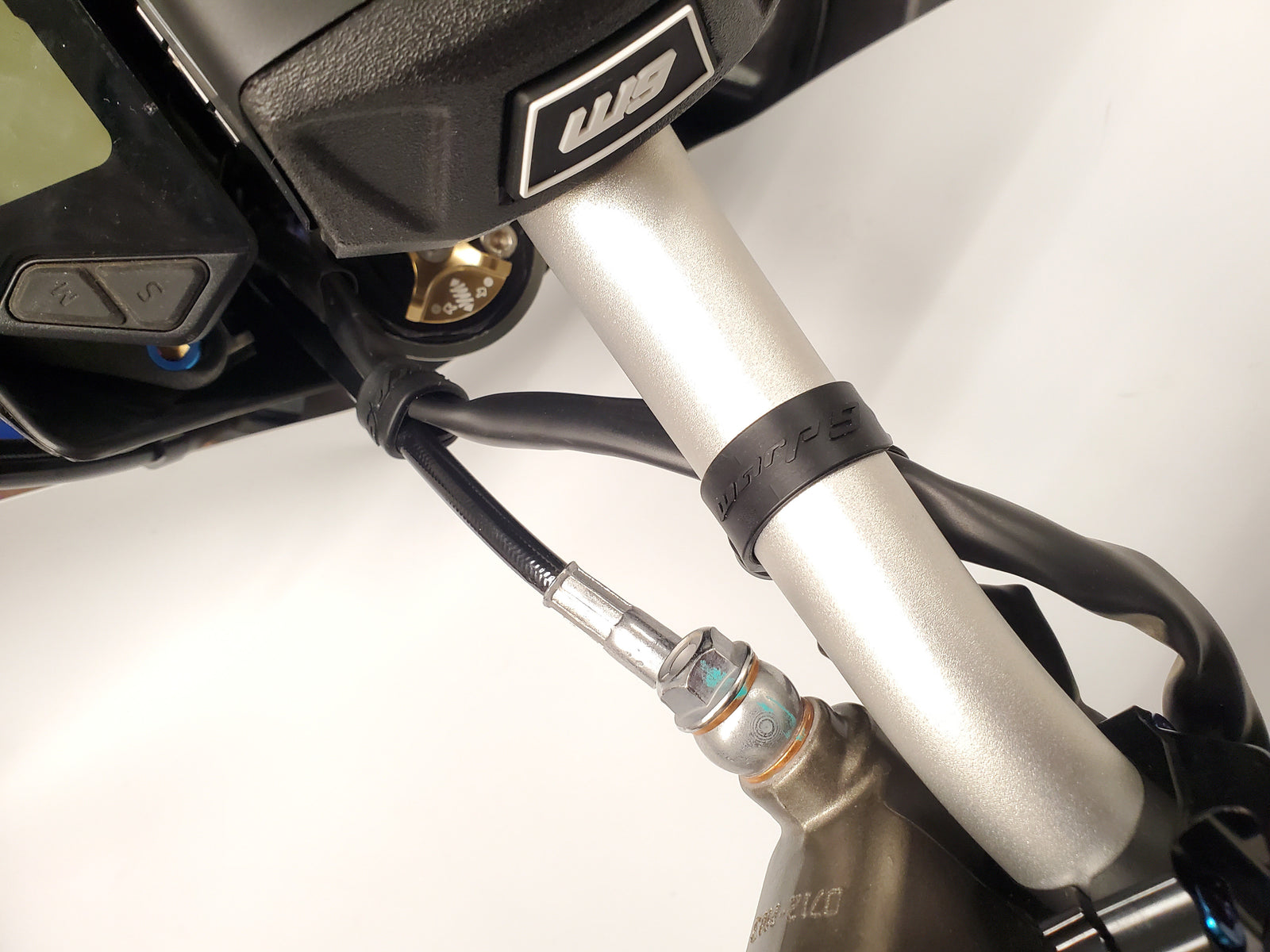 Warp 9 Rubber Handlebar Cable Straps (2x Long & Short) Warp 9 Racing