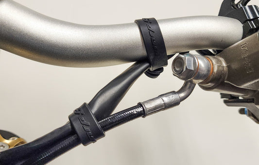 Warp 9 Rubber Handlebar Cable Straps (2x Long & Short) Warp 9 Racing