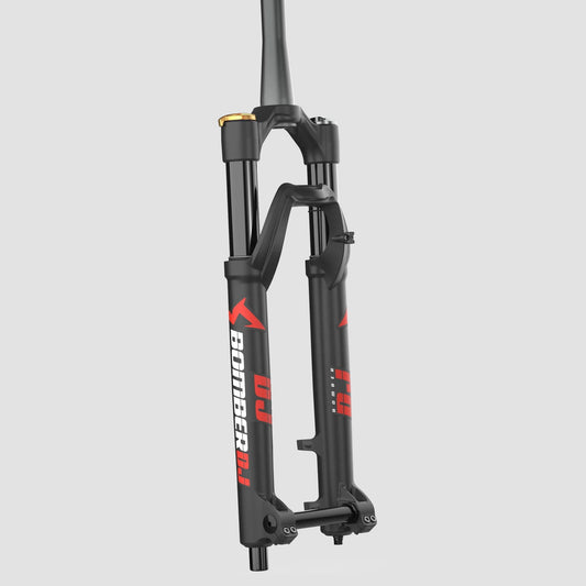 Marzocchi Bomber DJ Suspension Fork: 26", 100mm, Grip Damper, 20 x 110mm, 37mm Offset, Black