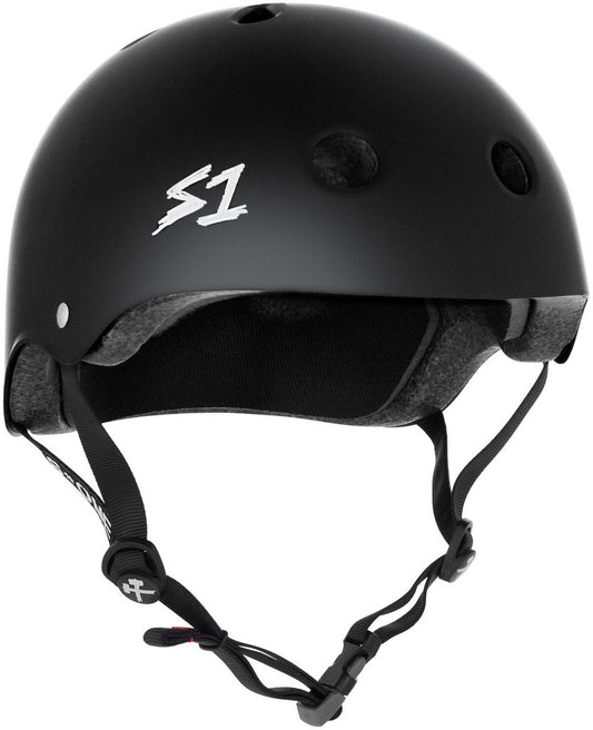 S1 Mega Lifer Matte Black Skate Helmet