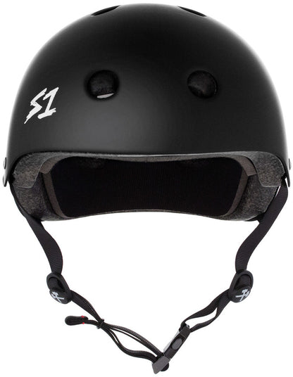 S1 Mega Lifer Matte Black Skate Helmet