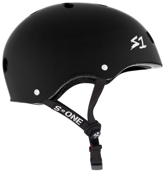 S1 Mega Lifer Matte Black Skate Helmet