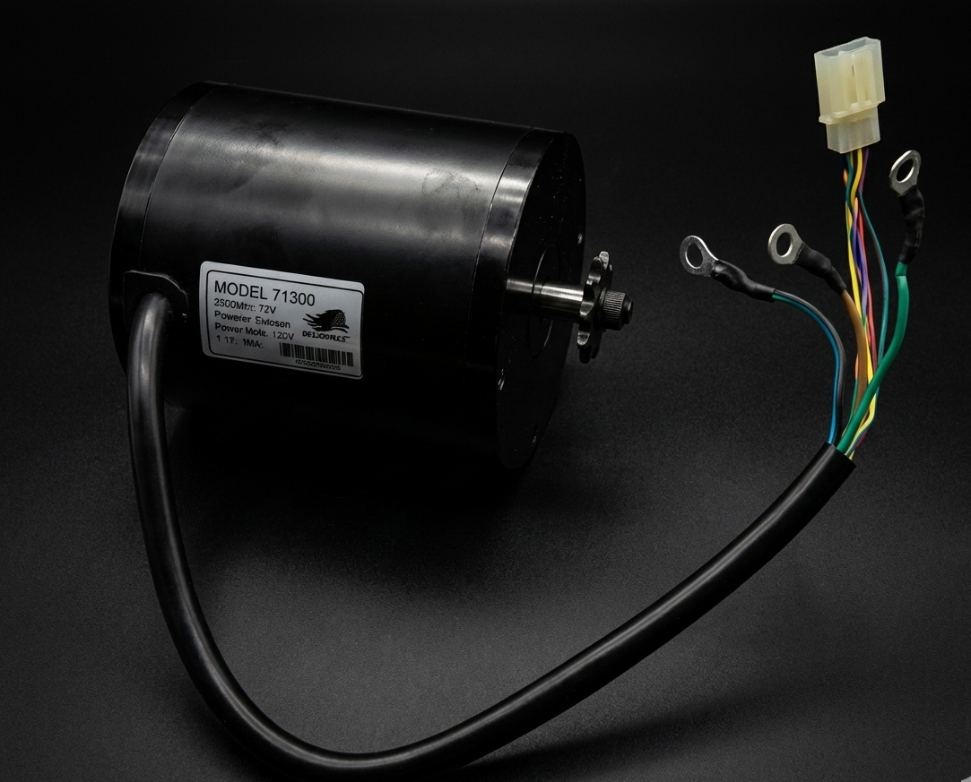 Burromax Motor, Brushless, 1600W with 3 Leads, Requires #19147 (Part #19072)