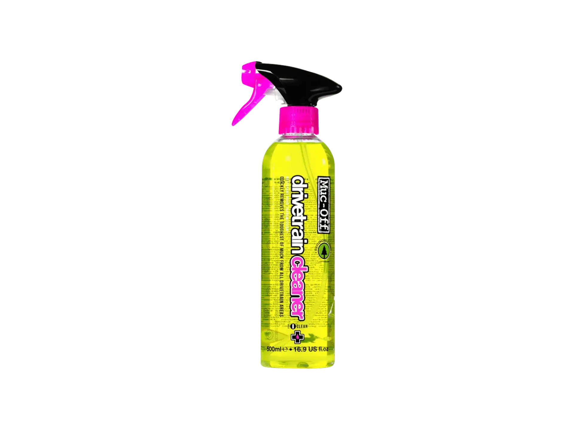 Muc-Off Bio Drivetrain Cleaner 16.9oz (500mL), Pour Visibility Yellow BIKEFACTORY Hawaii