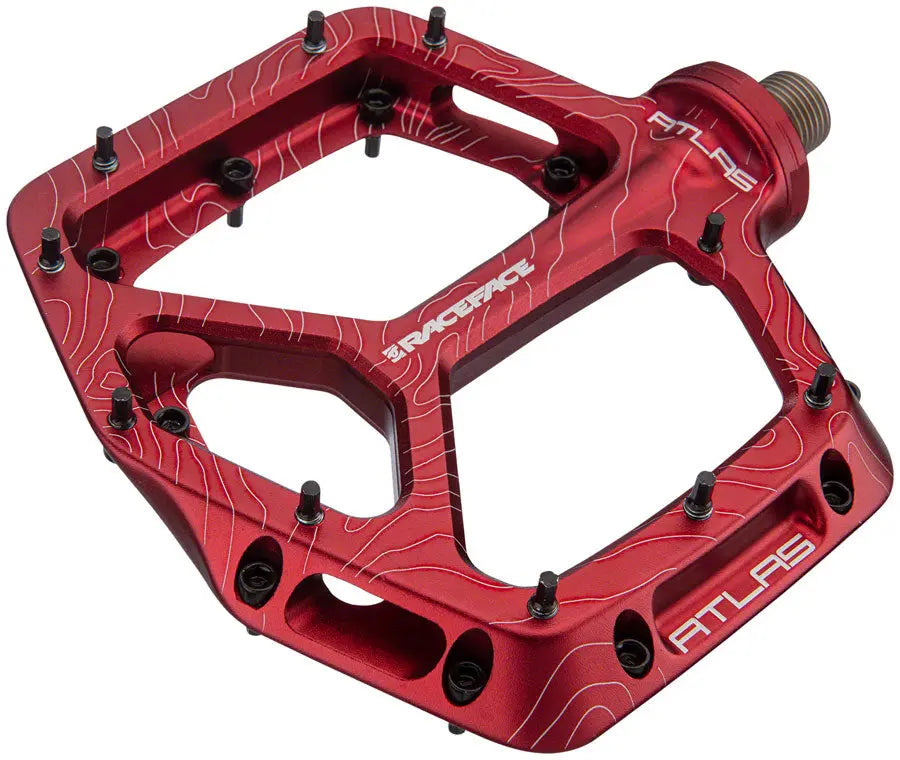 Race Face Atlas Platform Pedals, 9/16" Red RaceFace