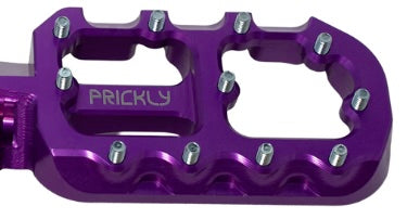 Prickly Foot Pegs For E Ride Purple/High Strength Pins