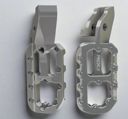 Prickly Raw/Silver Pins Foot Pegs for Surron/ERP