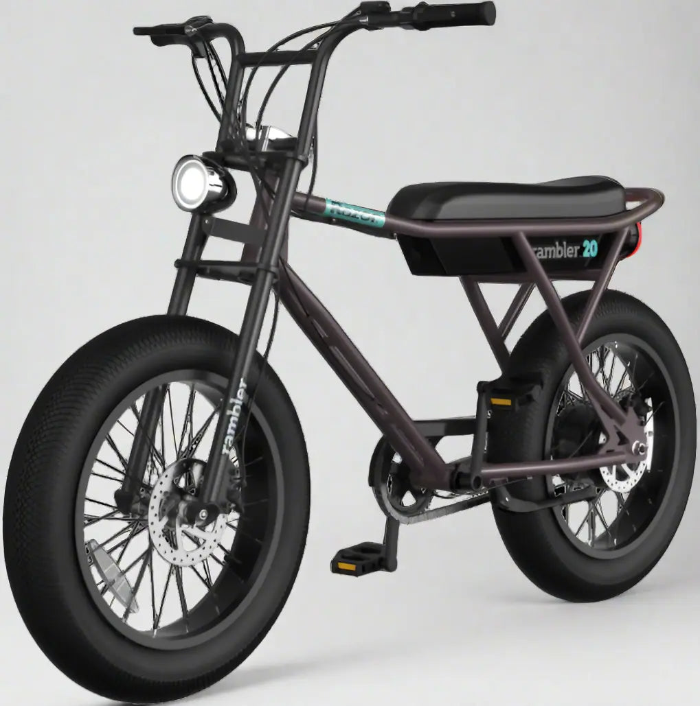 Razor Rambler 20 Electric Bike - Brown/Teal Razor