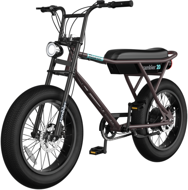 Razor Rambler 20 Electric Bike - Brown/Teal